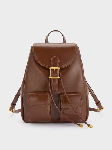 Bryna Backpack, Dark Brown, hi-res