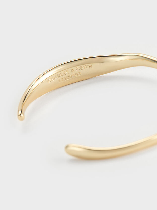 Donora Sculptural Cuff Bangle, Gold, hi-res