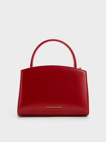 Aubrielle Horse-Motif Top Handle Bag, Tomato Red, hi-res