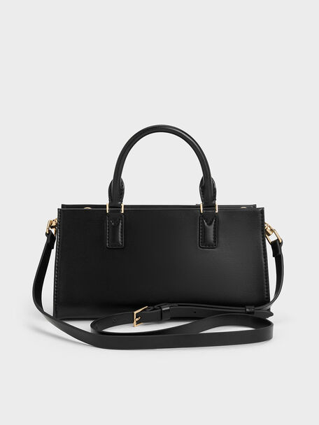 Kerry Top Handle Bag, Black, hi-res
