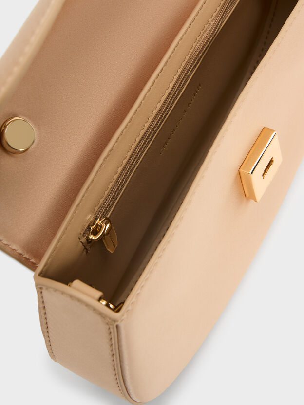 Eilian Braided Top Handle Bag, Champagne, hi-res