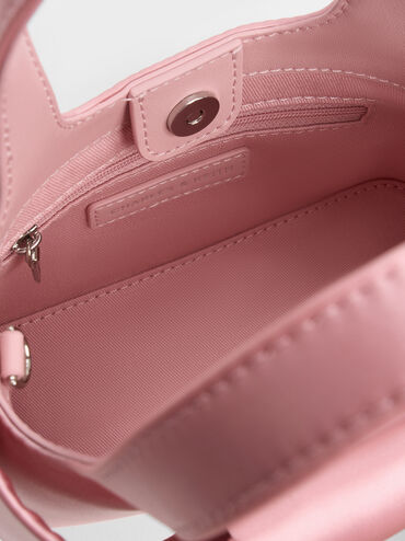 Aravis Bow Bucket Bag​, Pink, hi-res