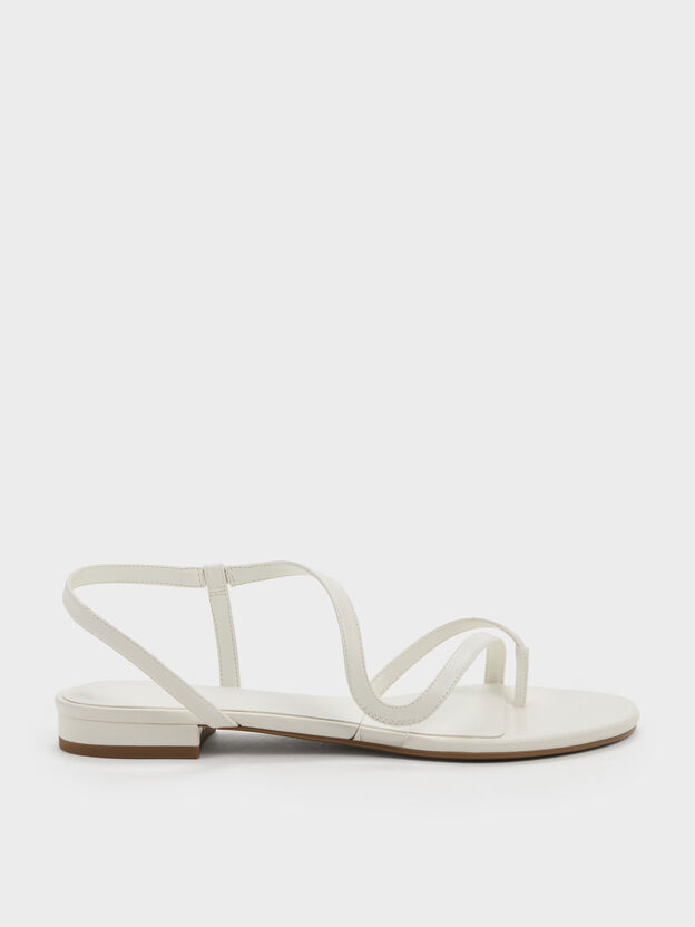 Arden Wavy Toe-Ring Sandals, Chalk, hi-res