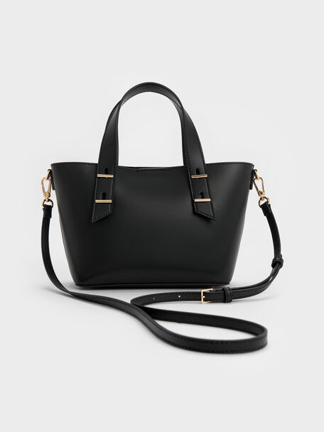 Mini Shania Tote Bag, Black, hi-res