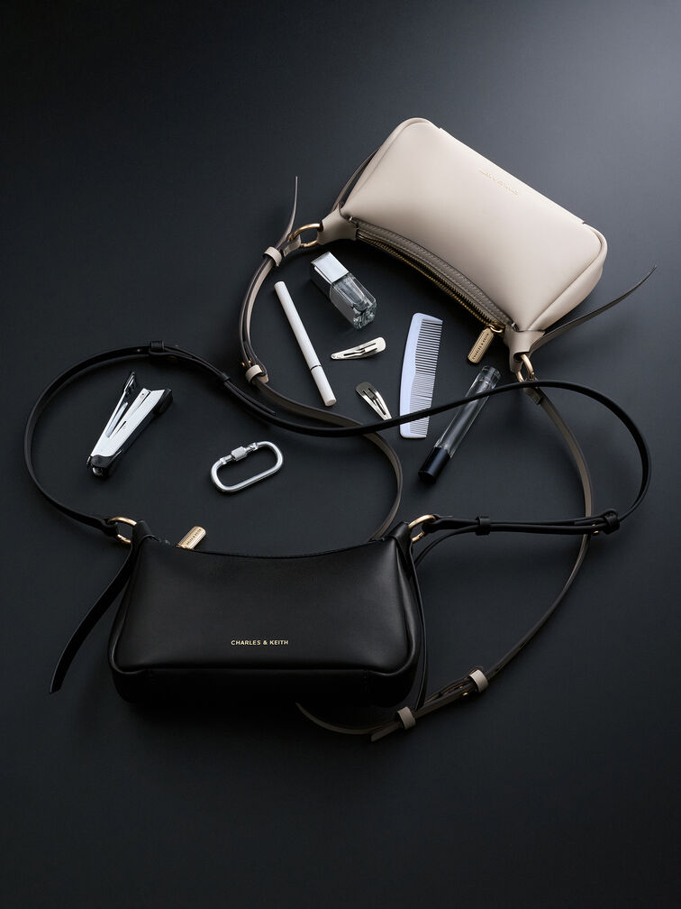 Mini Calla Shoulder Bag, Black, hi-res