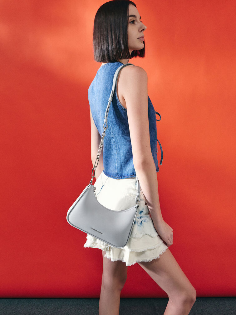 Lane Chain-Link Shoulder Bag, Sea Salt Blue, hi-res