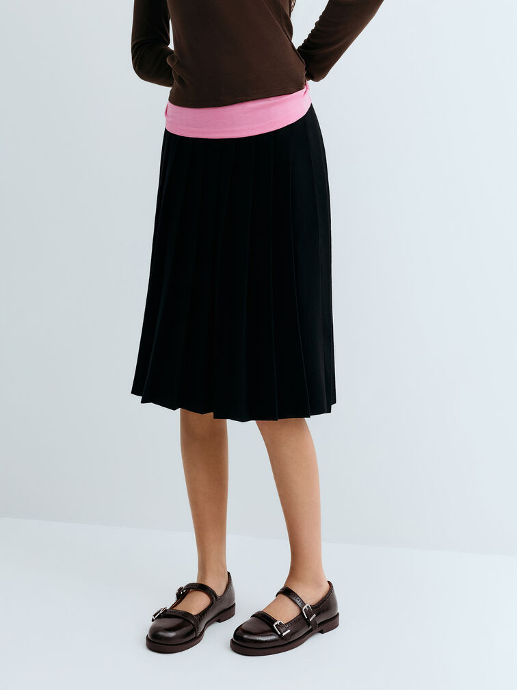 Double-Strap Brogue Mary Janes, Dark Brown, hi-res