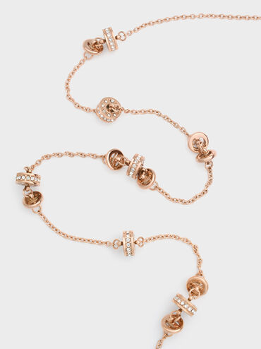 Hermione Crystal Choker Necklace, Rose Gold, hi-res
