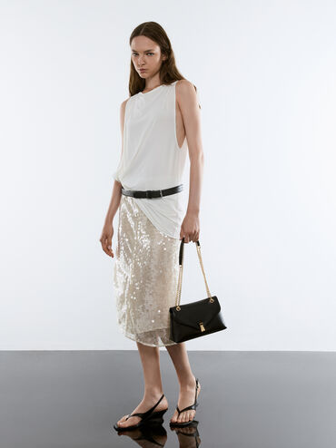 Lilibet Chain-Strap Bag, Black, hi-res