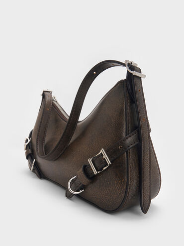 Sloane Shoulder Bag, Dark Brown, hi-res