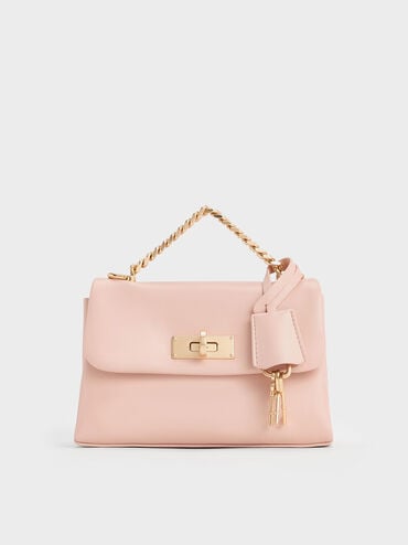 Mini Kerry Chain-Handle Crossbody Bag, Light Pink, hi-res
