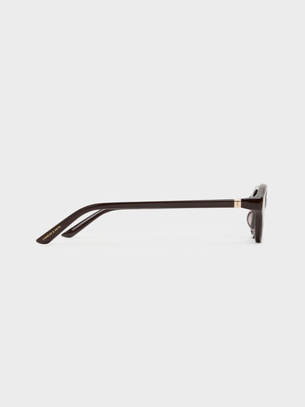 Pecola Oval Sunglasses, Wineberry Red, hi-res