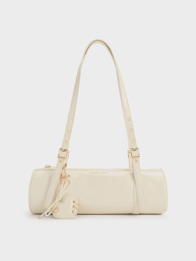 Rey Elongated Shoulder Bag, Cream, hi-res