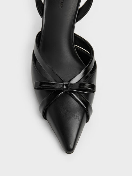 Kaleen Slingback Stilettos, Black, hi-res
