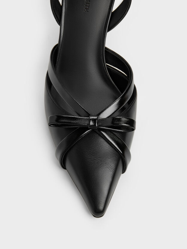 Kaleen Slingback Stilettos, Black, hi-res