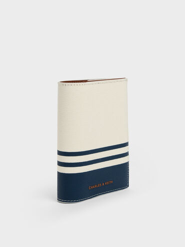 Noelle Canvas Striped Passport Holder, Multi, hi-res