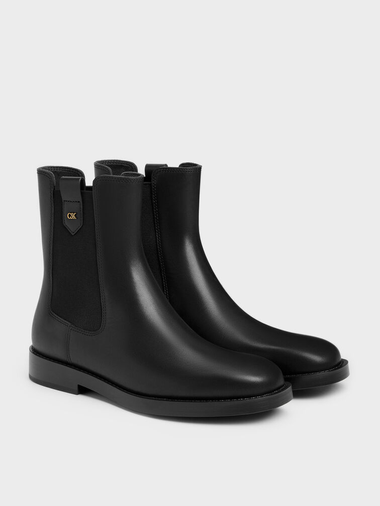 Kallie Leather Chelsea Boots, Black, hi-res