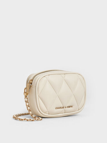 Arwen Quilted Mini Bag, Cream, hi-res