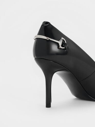 Erinna Metallic-Accent Pointed-Toe Pumps, Black Box, hi-res