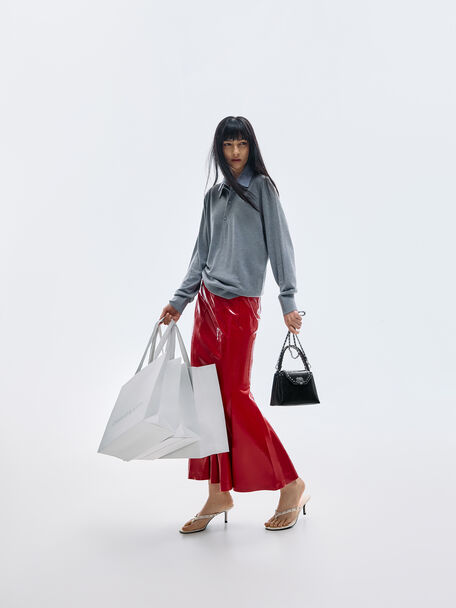 Arwen Studded Top Handle Bag, Noir, hi-res