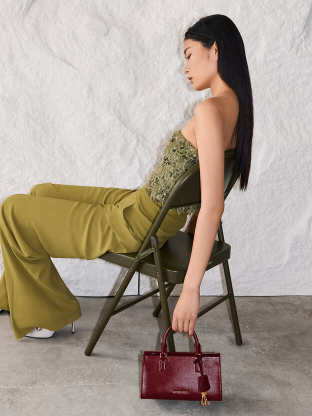 Kerry Top Handle Bag, Mulberry Plum, hi-res