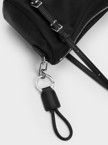 Mini Levy Nylon Shoulder Bag, Noir, hi-res