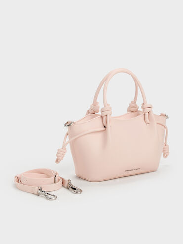 Sammie Knotted-Handle Tote Bag, Soft Pink, hi-res