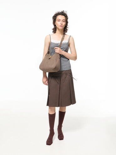 Adalyn Hobo Bag, Stone Grey, hi-res