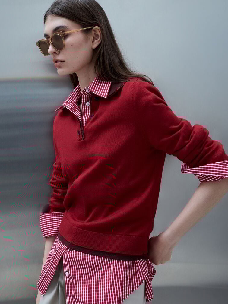 Bianca Square Sunglasses, Chestnut Brown, hi-res