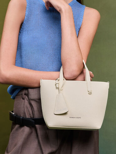 Mini Beryl Tote Bag, Cream, hi-res