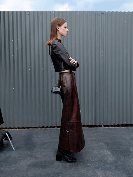 Bosie Patent Micro Bag, Noir, hi-res