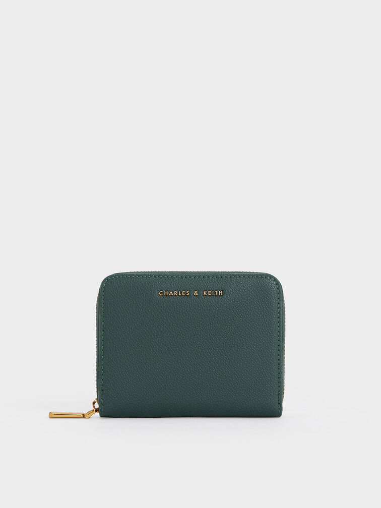 Basic Square Wallet, Green, hi-res