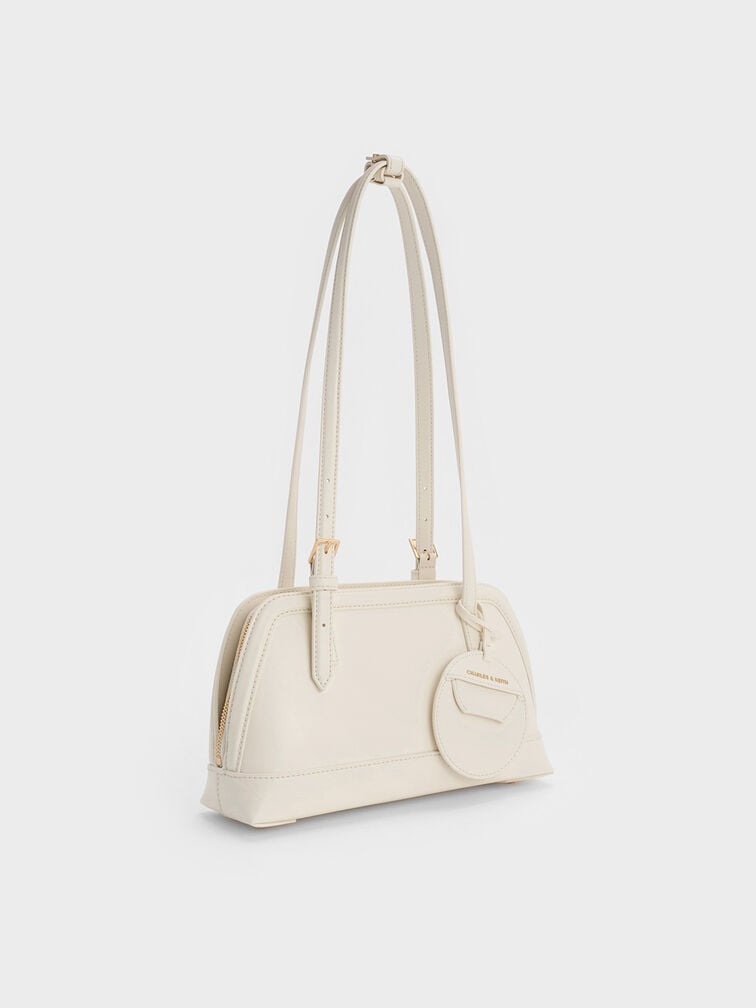 Enola Elongated-Handle Bag, Cream, hi-res