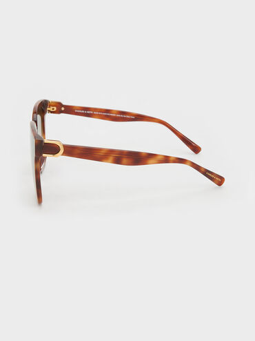 Gabine Tortoiseshell Oversized Butterfly Sunglasses, T. Shell, hi-res