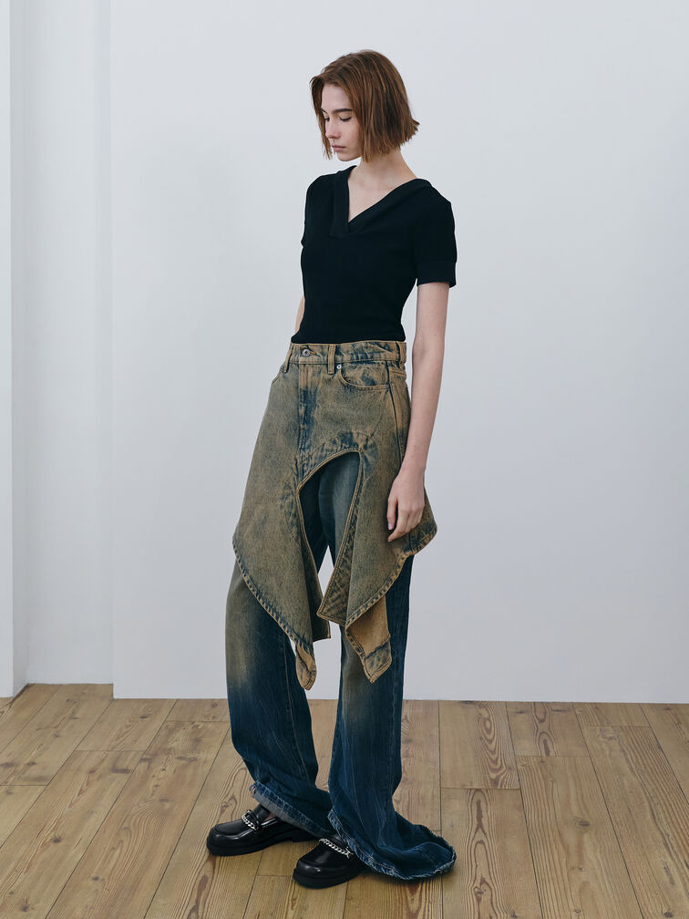 Georgie Chain Loafers, Black Box, hi-res