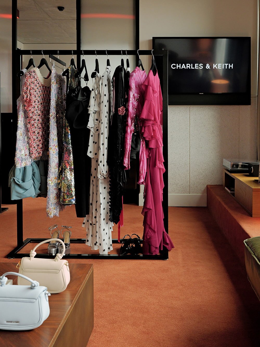 Dressing room photos from the Ace Hotel for Australian Fashion Week - CHARLES & KEITH