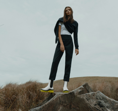 Women’s clear sole Chelsea boots in white - CHARLES & KEITH
