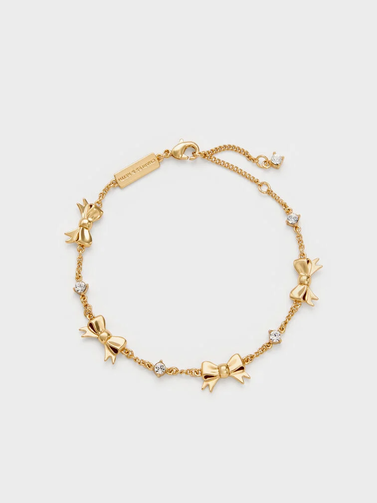 An eye-catching crystal-embellished bracelet will add subtle shine to an everyday outfit.