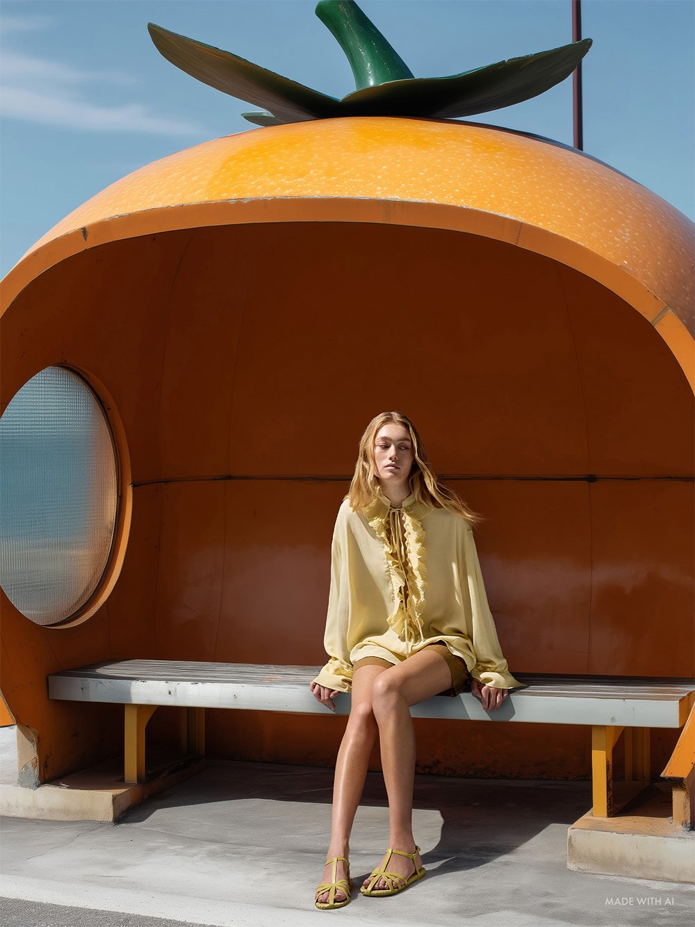 Women's Olive Strappy Raffia T-Bar Ankle-Strap Sandals - CHALES & KEITH