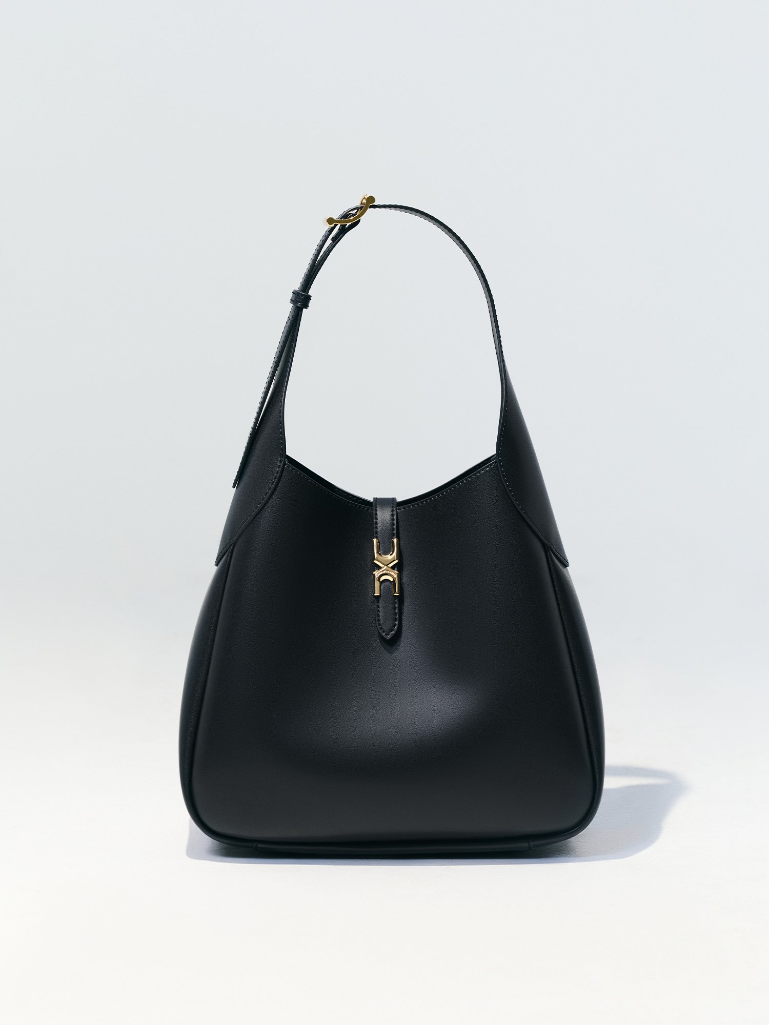 Women's Black Adalyn Hobo Bag - CHARLES & KEITH