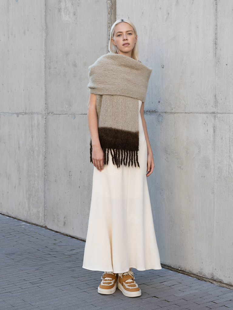 Women’s Gabine Leather Fur-Lined High-Top Sneakers - CHARLES & KEITH