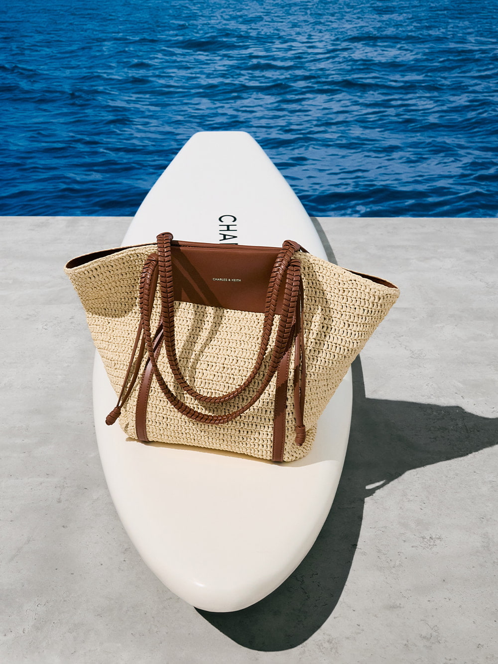 Women’s Shalia raffia tote bag - CHARLES & KEITH