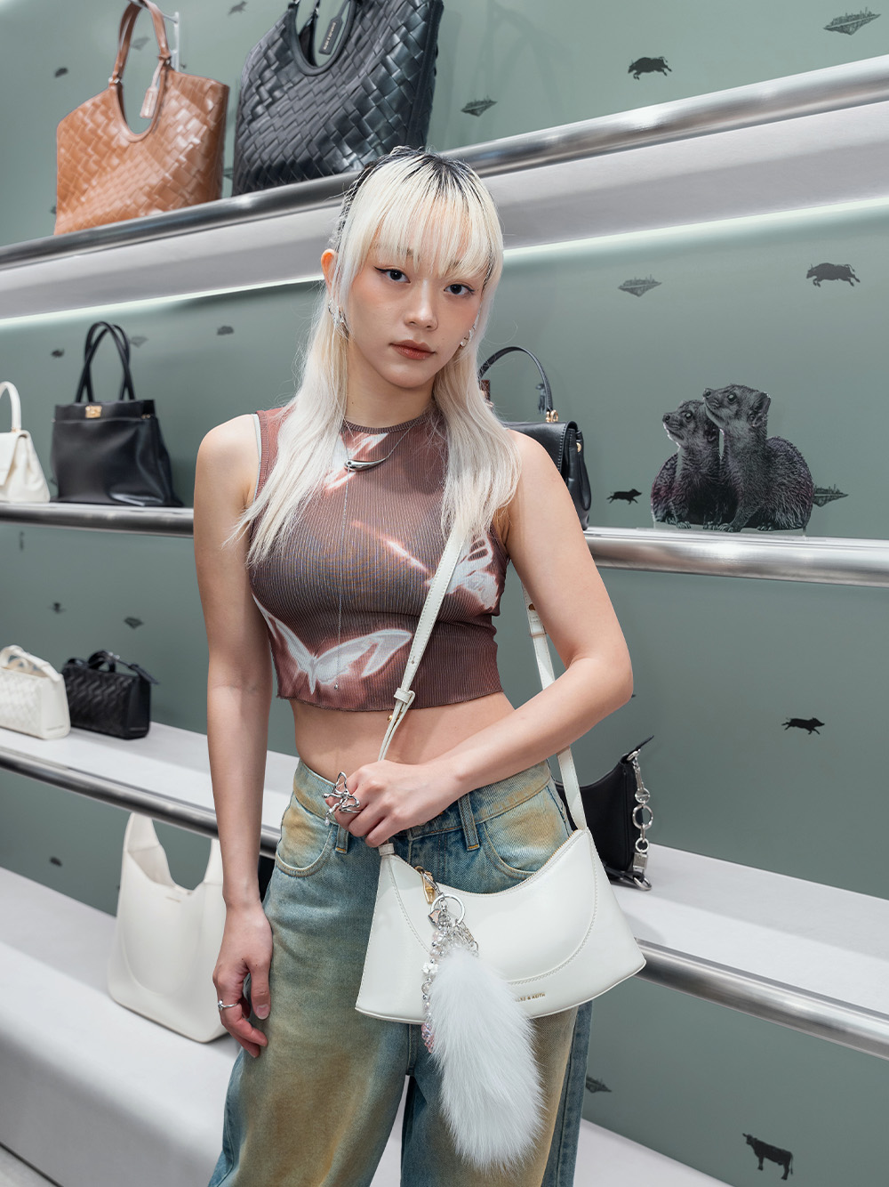 Women’s Sigrid shoulder bag, as seen on Hailey Ko - CHARLES & KEITH