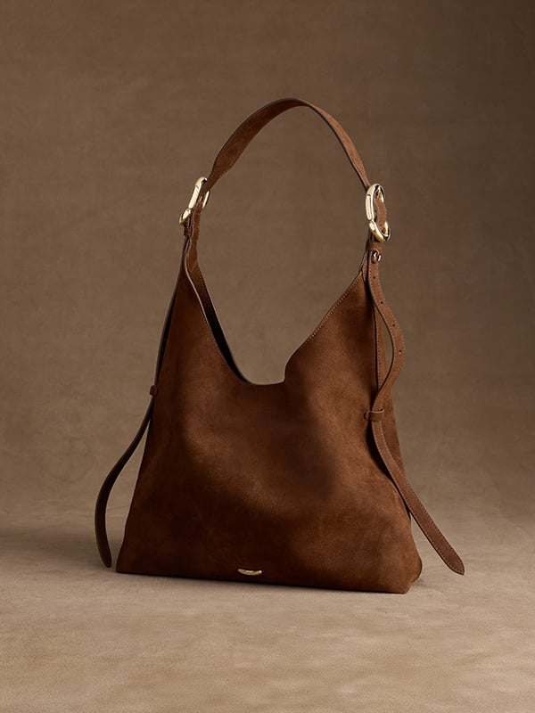 Pecan Brown Aislin Hobo Bag - CHARLES & KEITH
