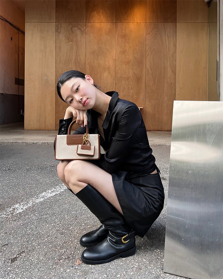 Charles and keith canvas tote bag new arrivals