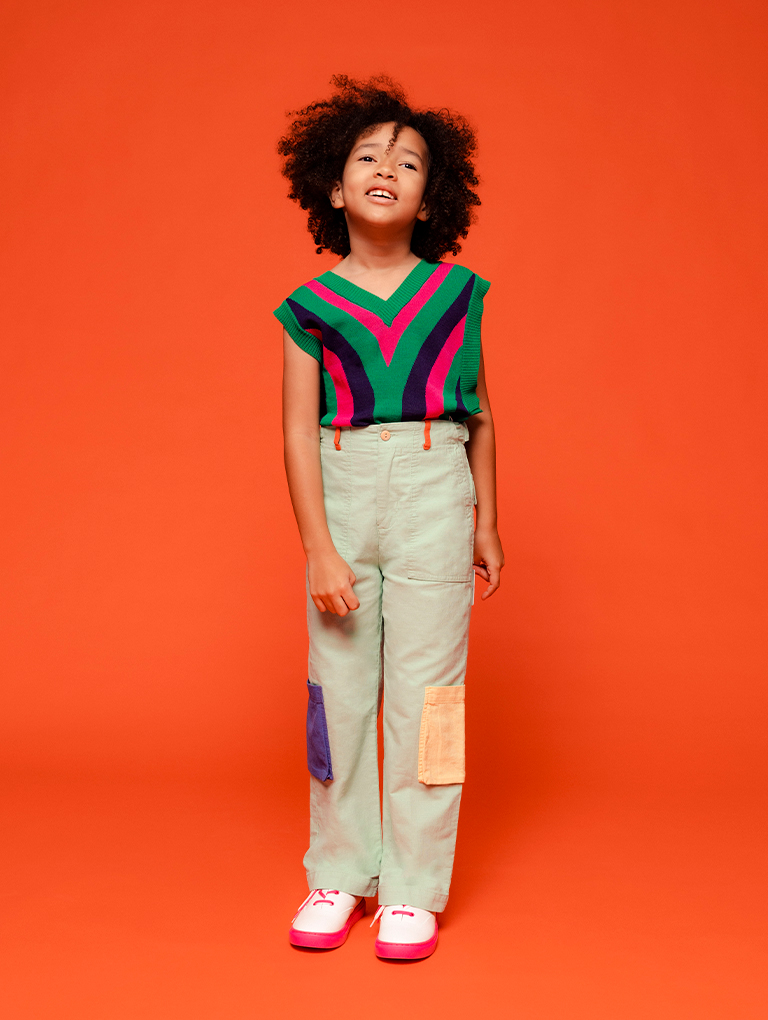 Girls' Two-Tone Lace-Up Sneaker Mules in fuchsia – CHARLES & KEITH