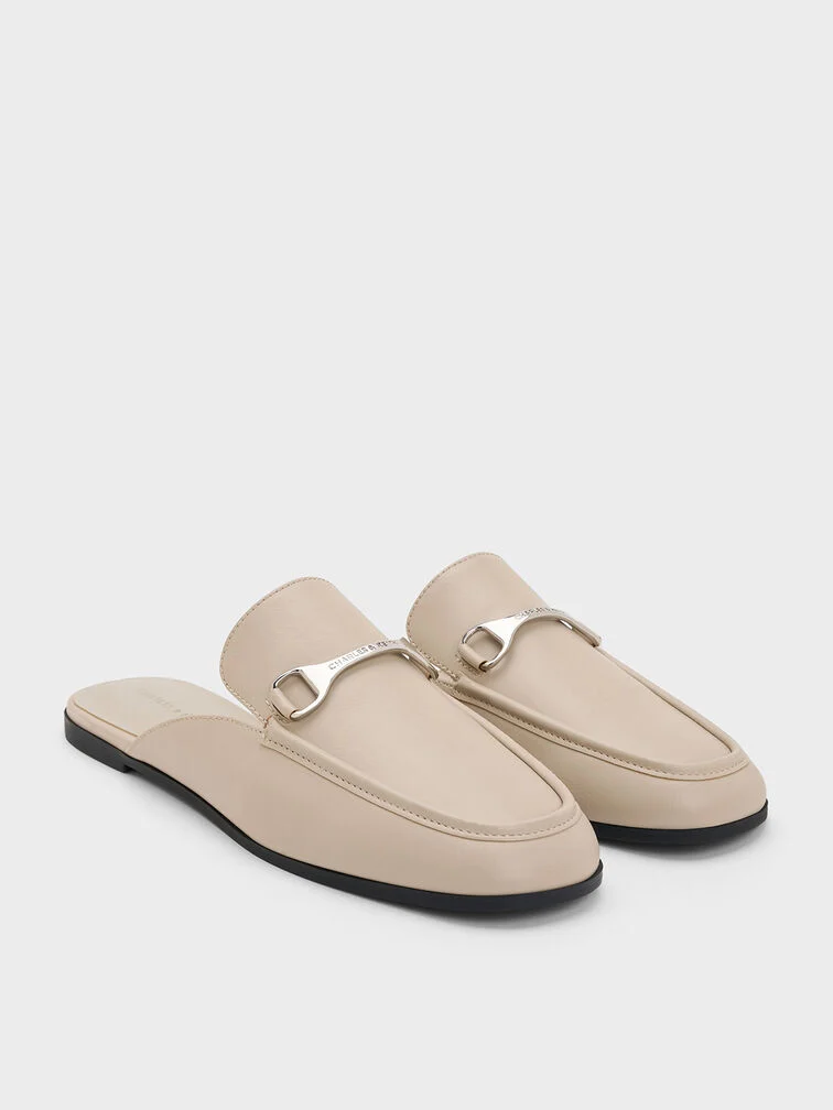 Mules are typically designed with covered toes and open backs.
