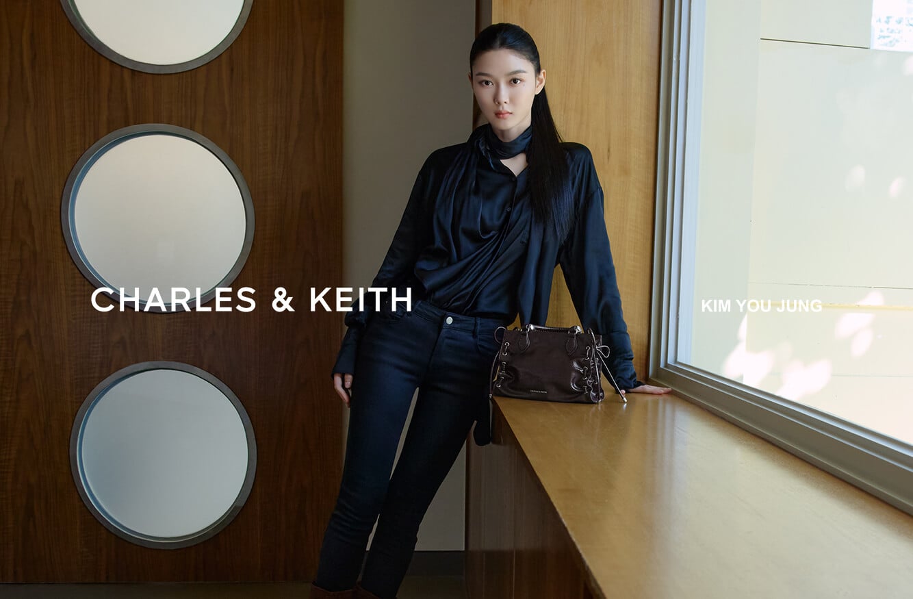 Women’s Hazel bow tubular top handle bag and striped knot-bow pointed slingback pumps - CHARLES & KEITH