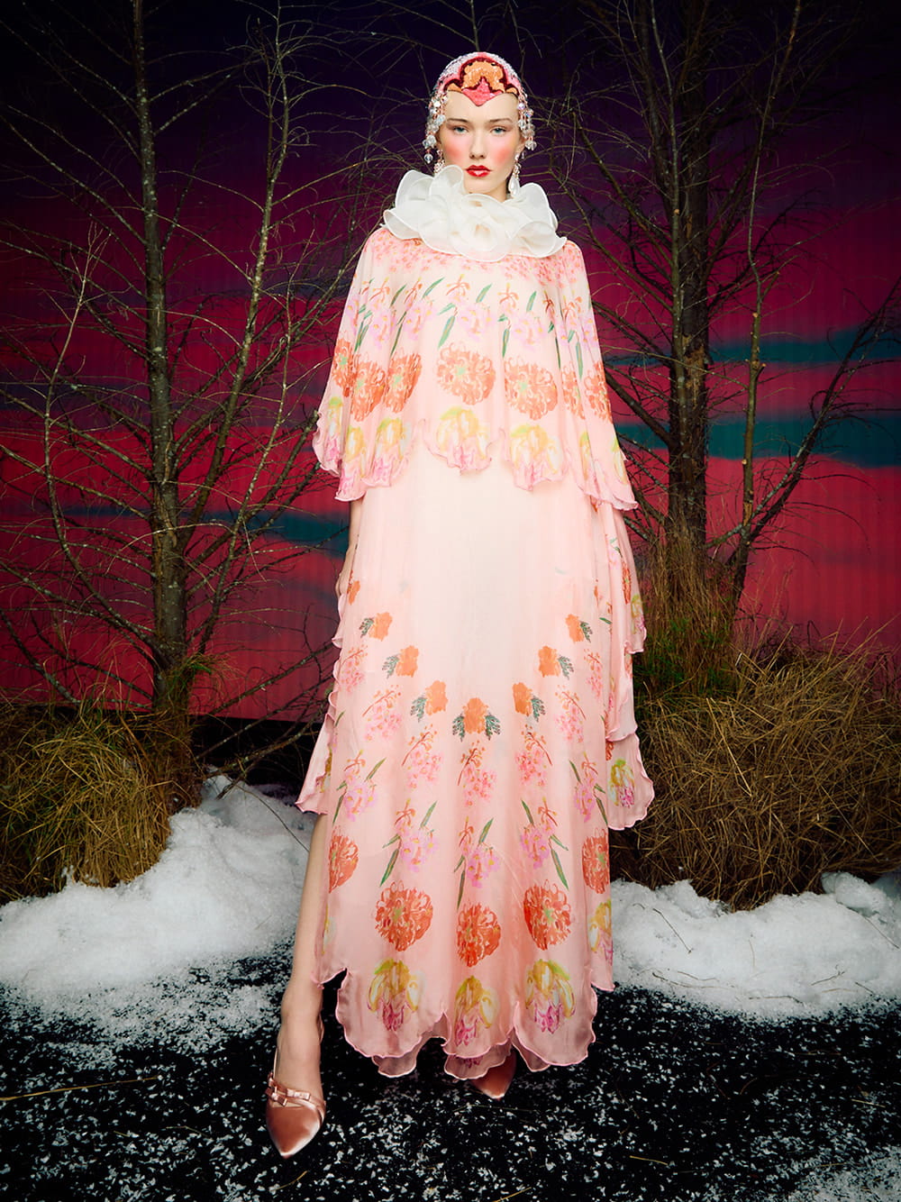 Women’s Jessy Recycled Polyester Bow Slingback Pumps in Pink — CHARLES & KEITH