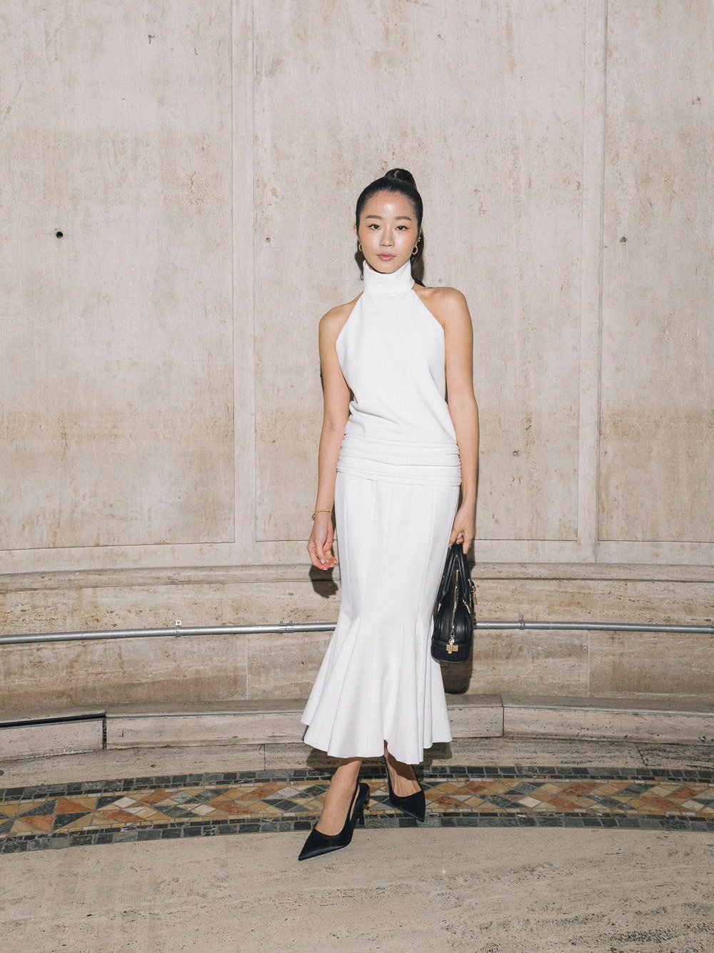 Scottie Bowling Bag and Brantley Bow Slingback Pumps - CHARLES & KEITH